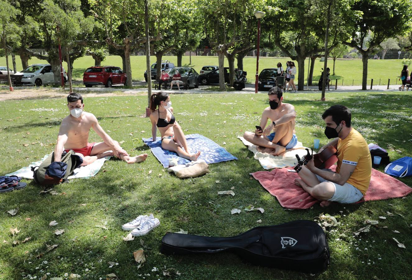 El calor saca a los vallisoletanos a la calle