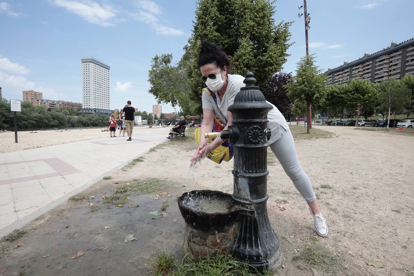 El calor saca a los vallisoletanos a la calle