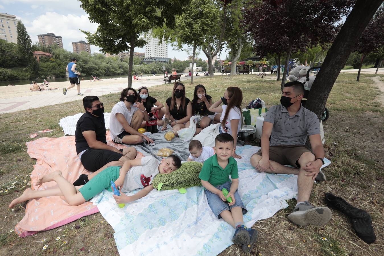 El calor saca a los vallisoletanos a la calle