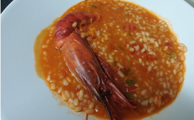 Imagen principal - Recetario Degusta: Arroz caldoso con carabineros