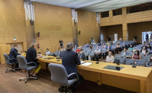 La consejera Isabel Blanco presentó los grupos de trabajo hace un año. 