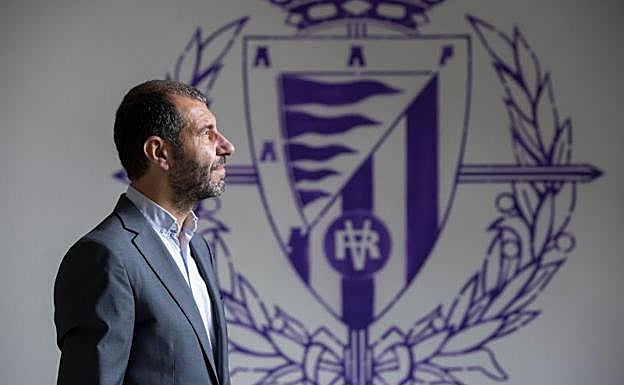 David Espinar, ayer en el estadio José Zorrilla.
