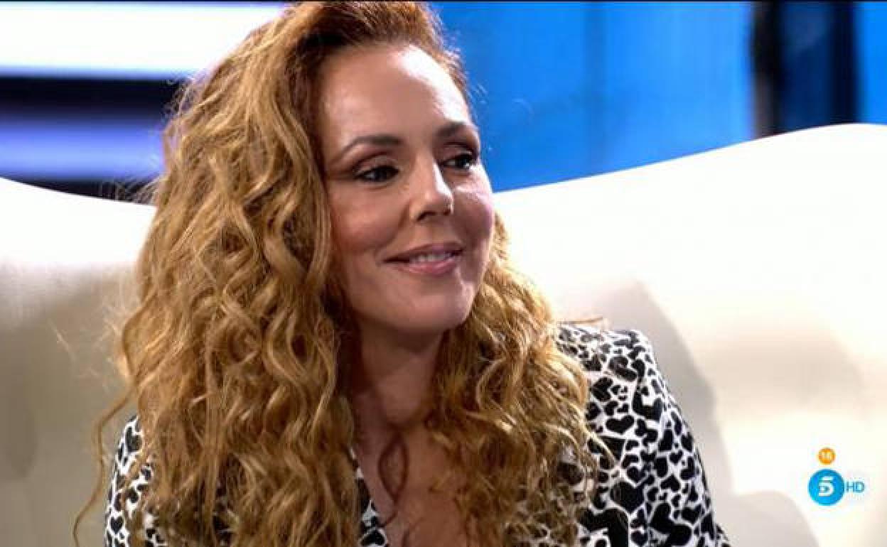 Rocío Carrasco, en un momento de la entrevista. 