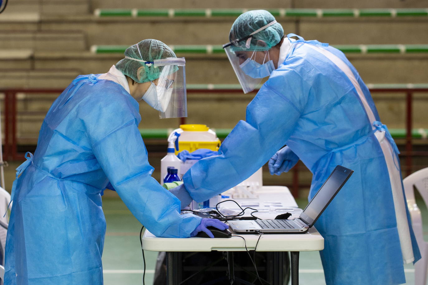 Pruebas de covid-19 en Valladolid.