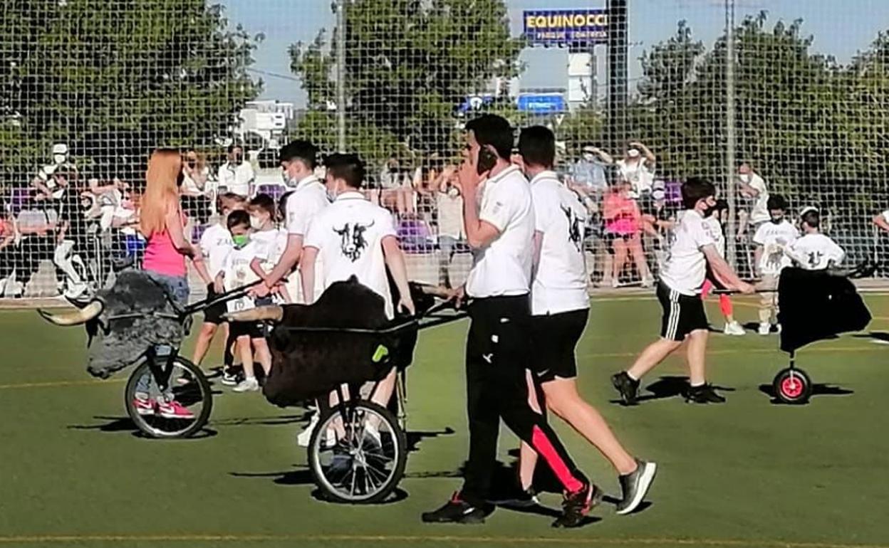 Carretones en las fiestas de Zaratán. 