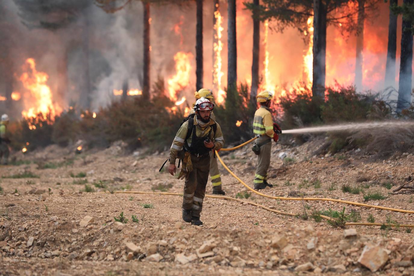 Fotos: Incendio en Serradilla del Arroyo