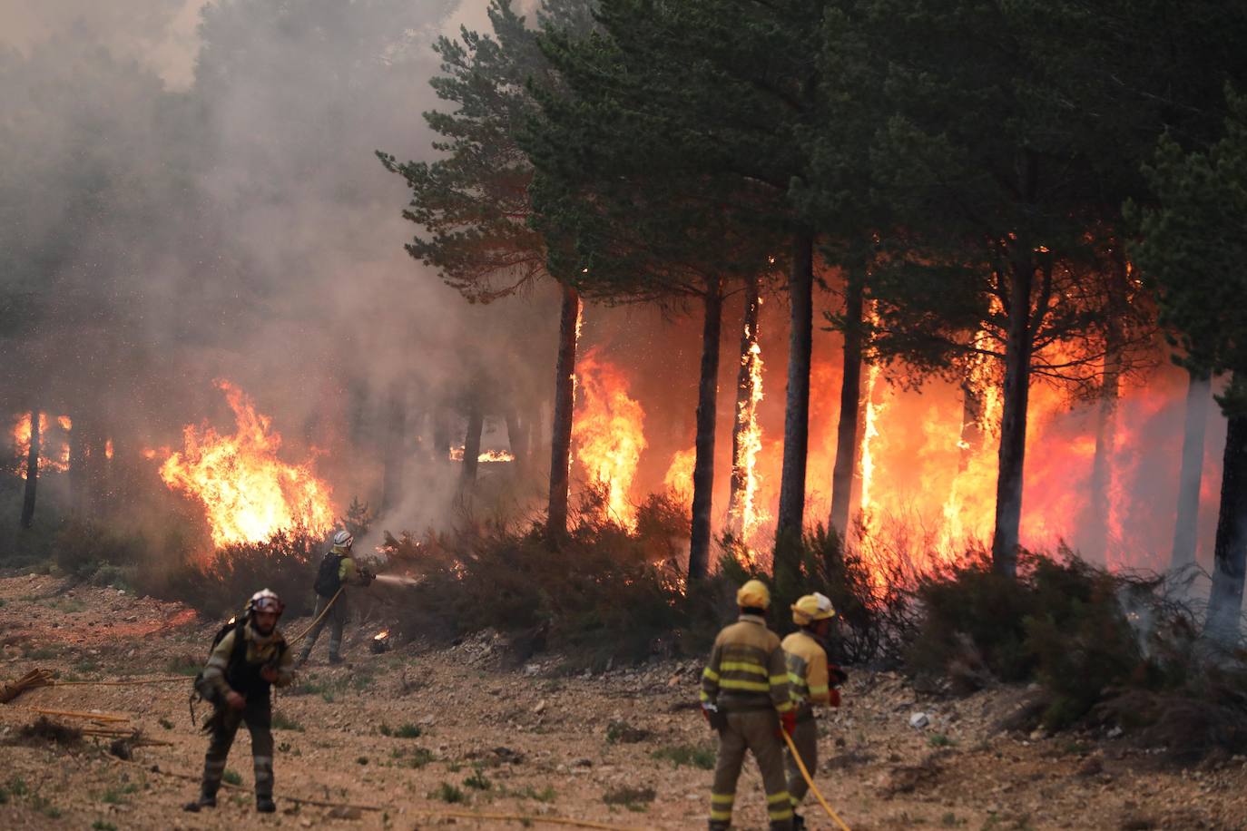 Fotos: Incendio en Serradilla del Arroyo