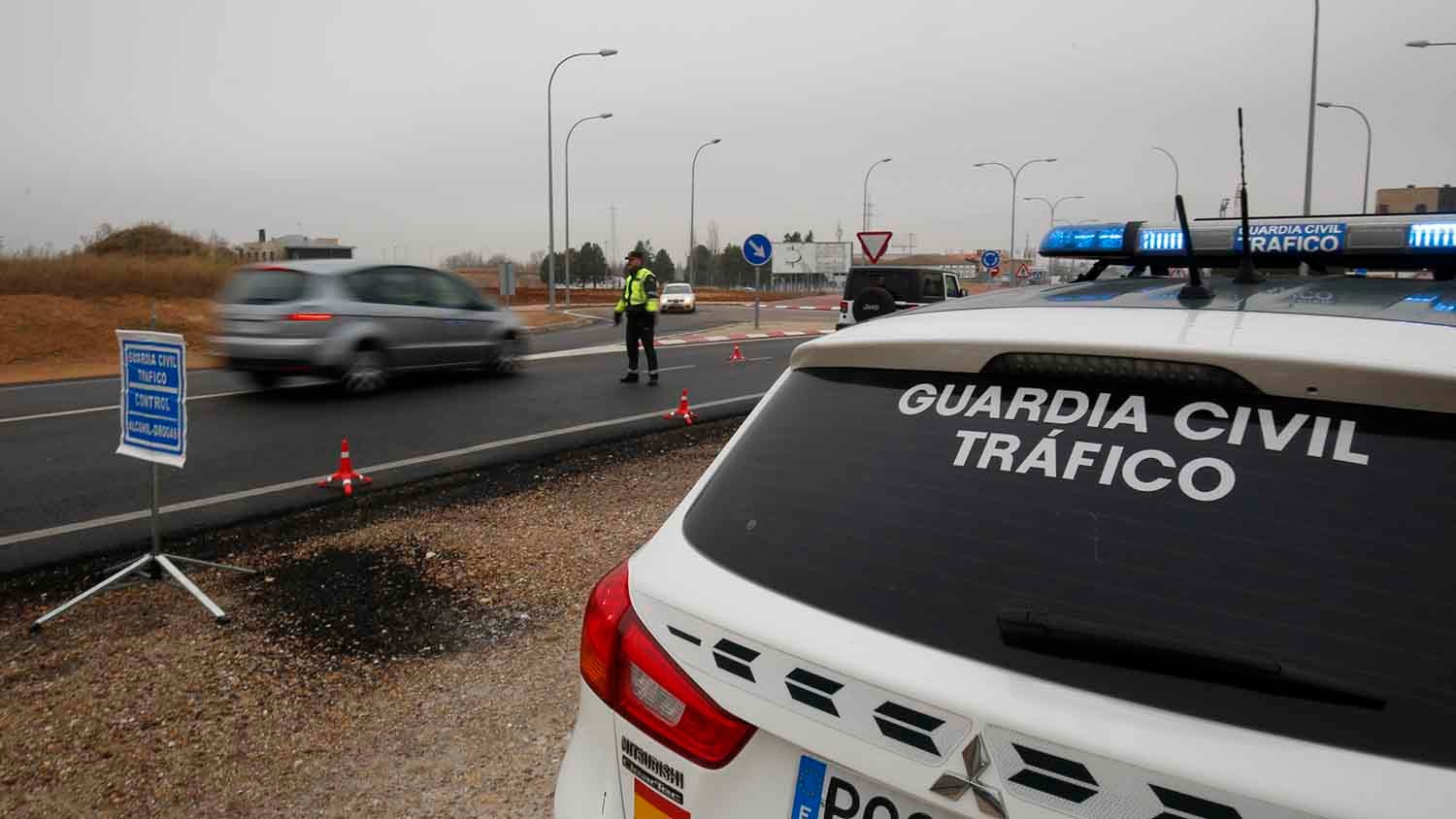 Control de la Guardia Civil en Salamanca 