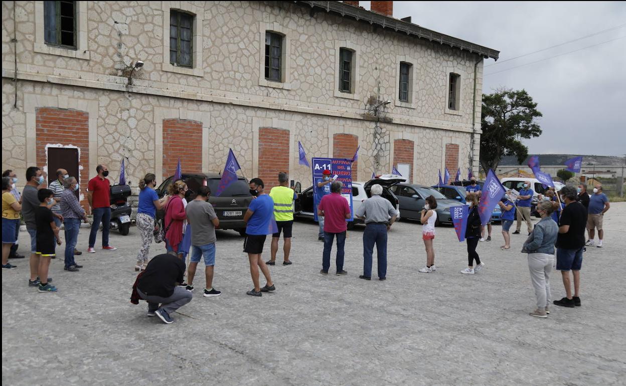 Un momento de la concentración.
