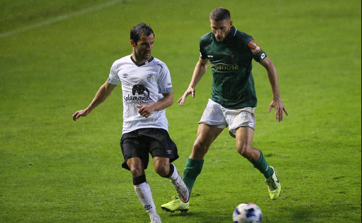 Candelas, ante el Racing de Ferrol. 