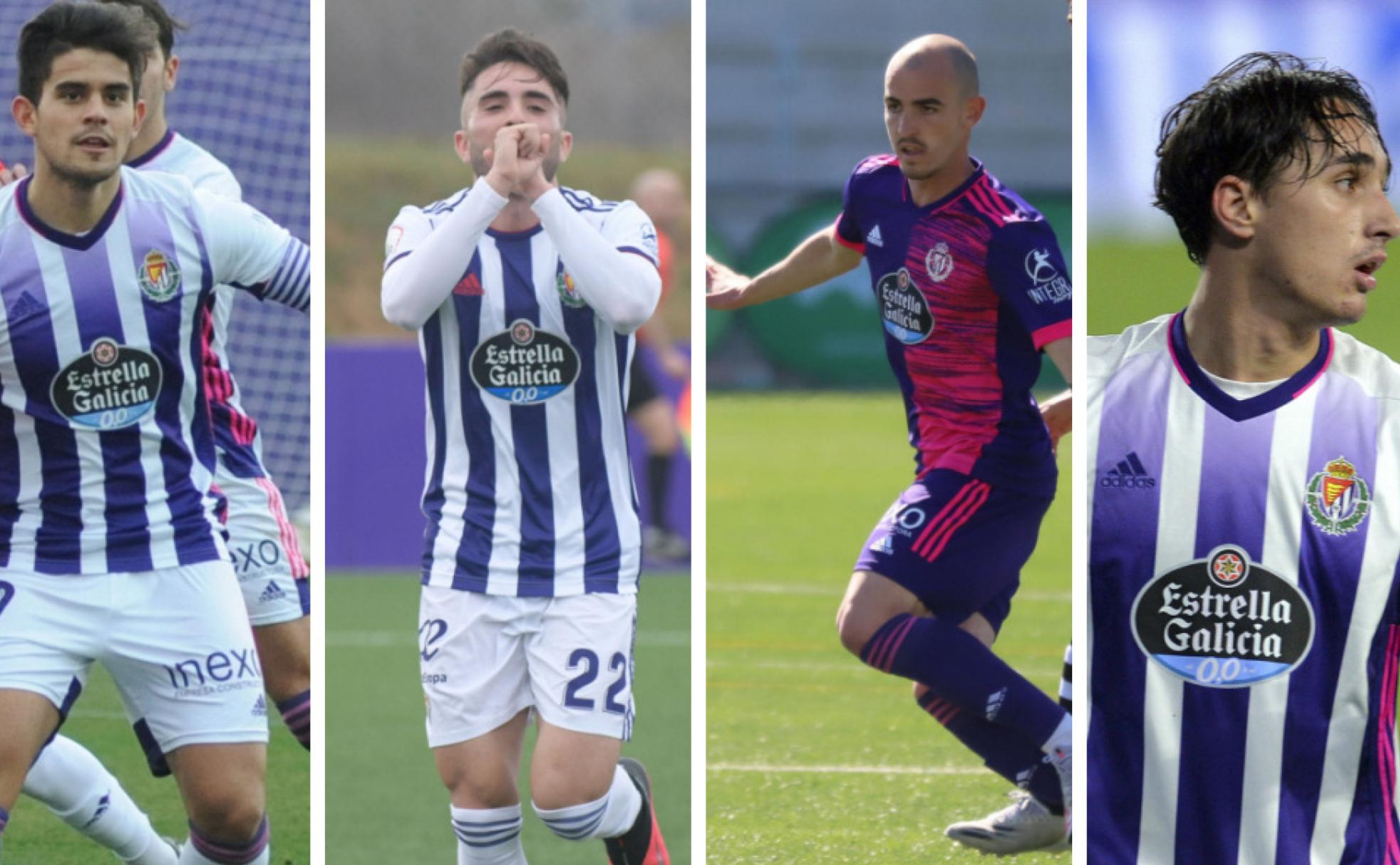 Kuki Zalazar, Fran Álvarez, Oriol Rey y Vilarrasa, cuatro de los jugadores del filial que esperan noticias. 