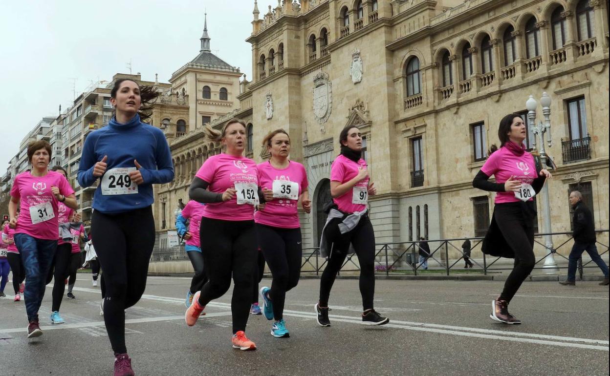 Participantes en la II Marcha y Carrera de las Mujeres.