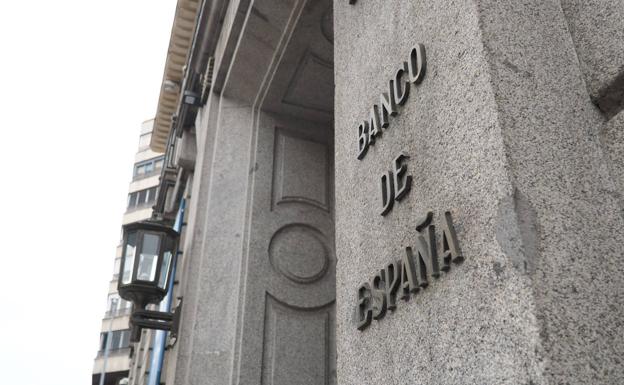 Fachada de la sucursal del Banco de España en Valladolid.