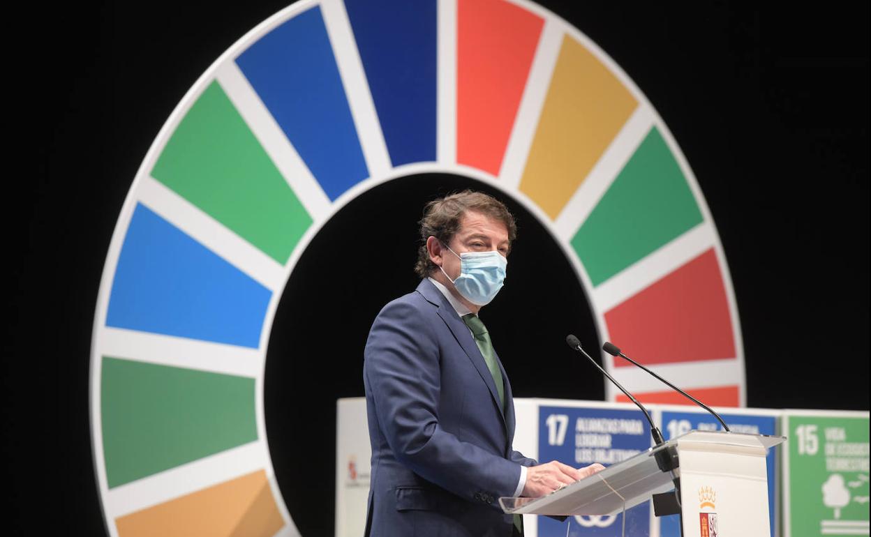 El presidente de Castilla y León, Alfonso Fernández Mañueco, en un acto institucional.