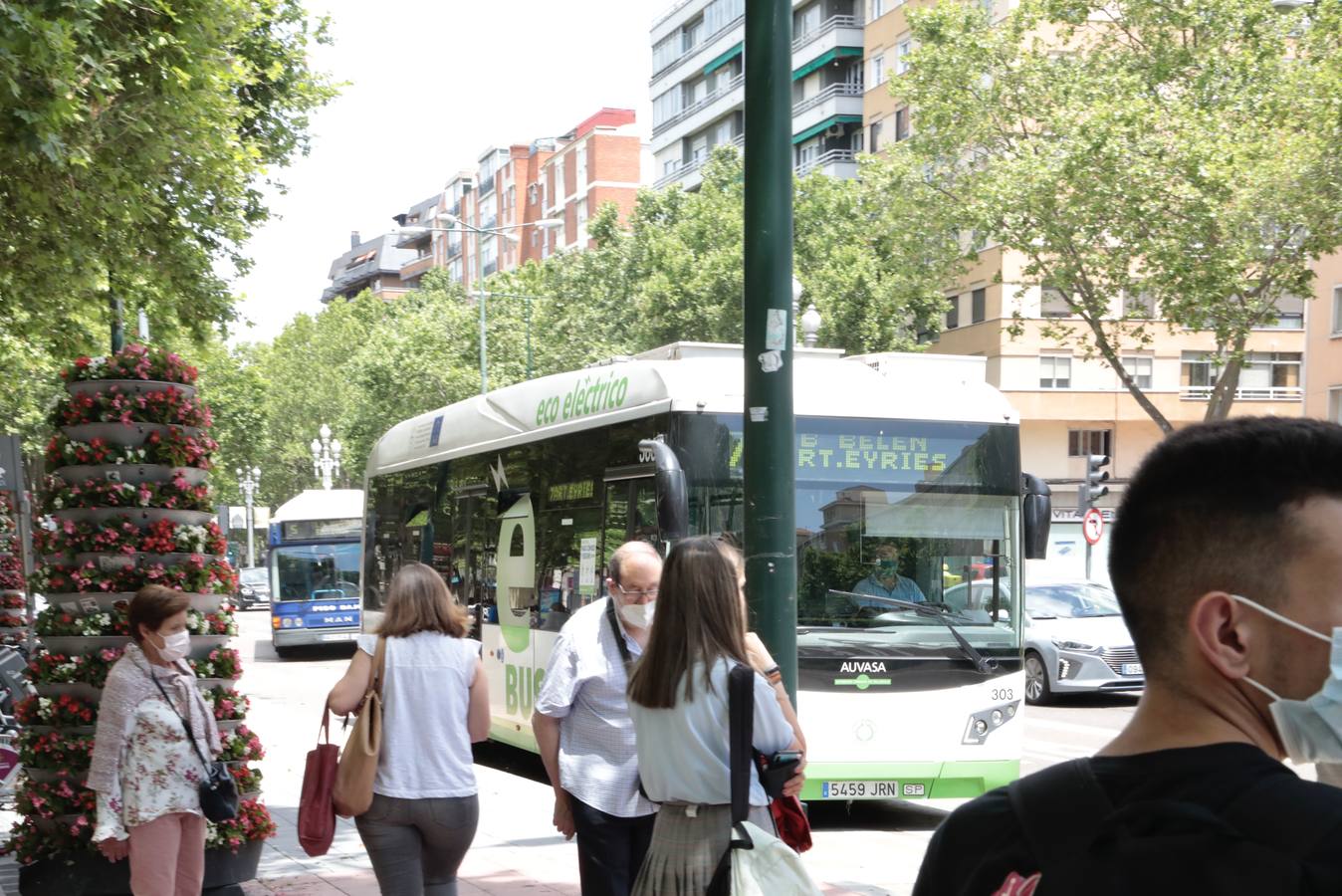 Fotos: Primera jornada de paros en Auvasa