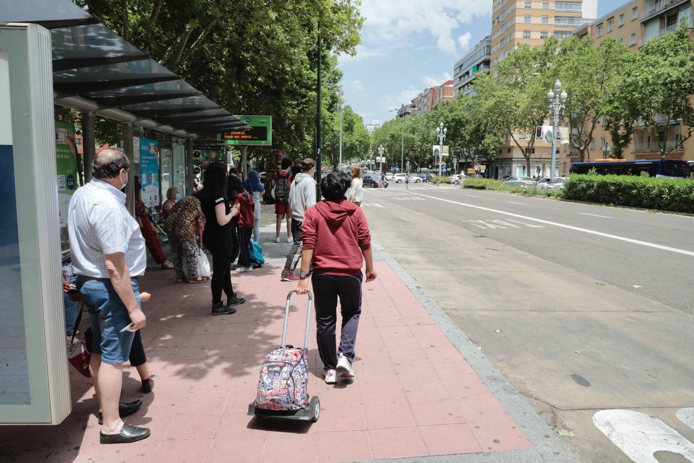 Fotos: Primera jornada de paros en Auvasa