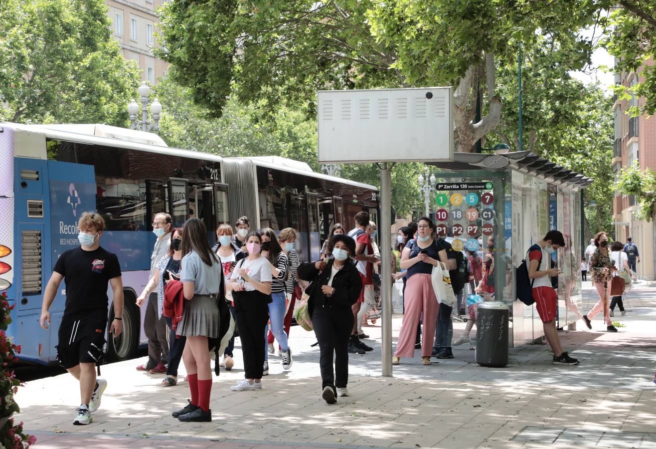 Fotos: Primera jornada de paros en Auvasa