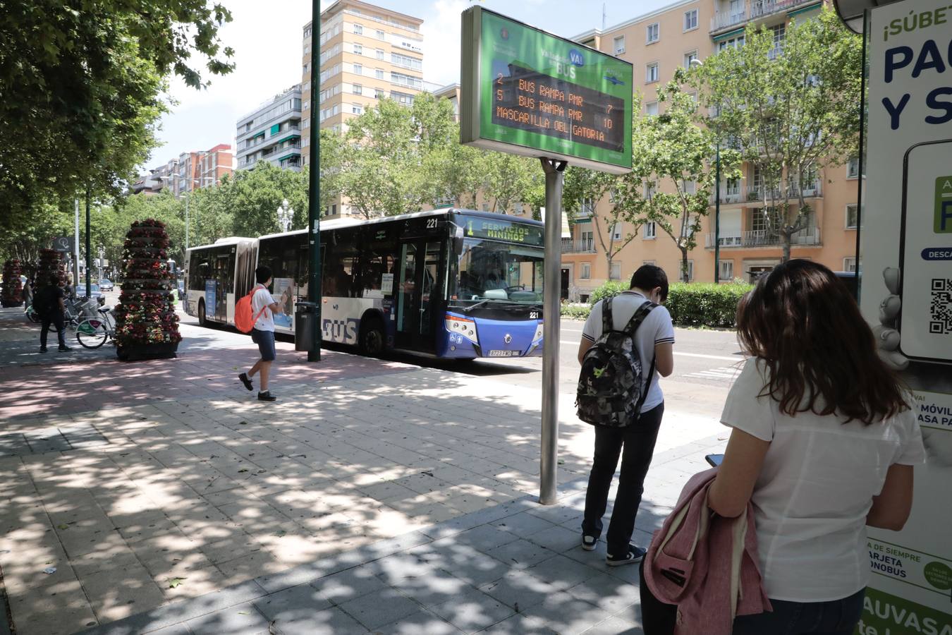 Fotos: Primera jornada de paros en Auvasa