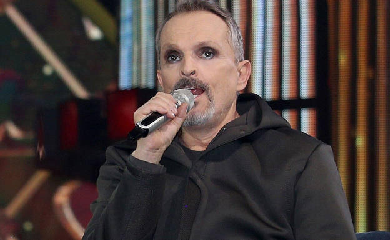 Miguel Bosé en su última aparición pública. 