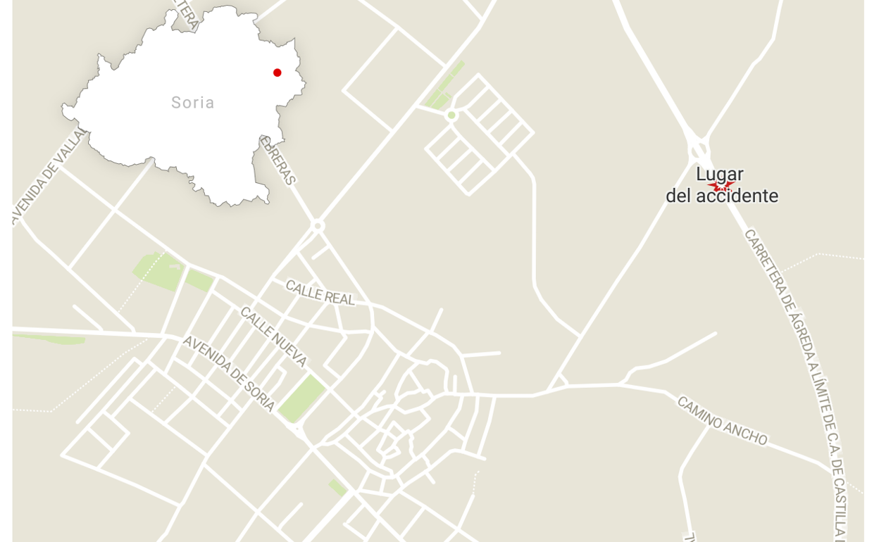 Fallece una mujer de 80 años en un accidente en la provincia de Soria