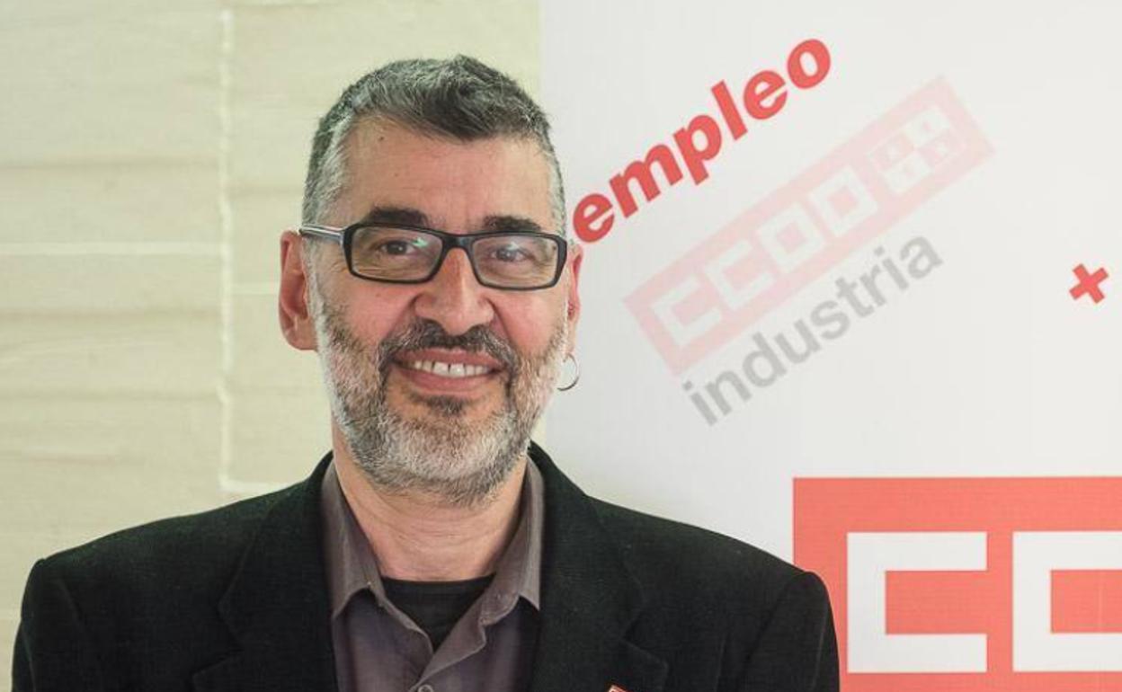 Gonzalo Andrés Díez, secretario general de las Comisiones Obreras de Industria en Castilla y León. 