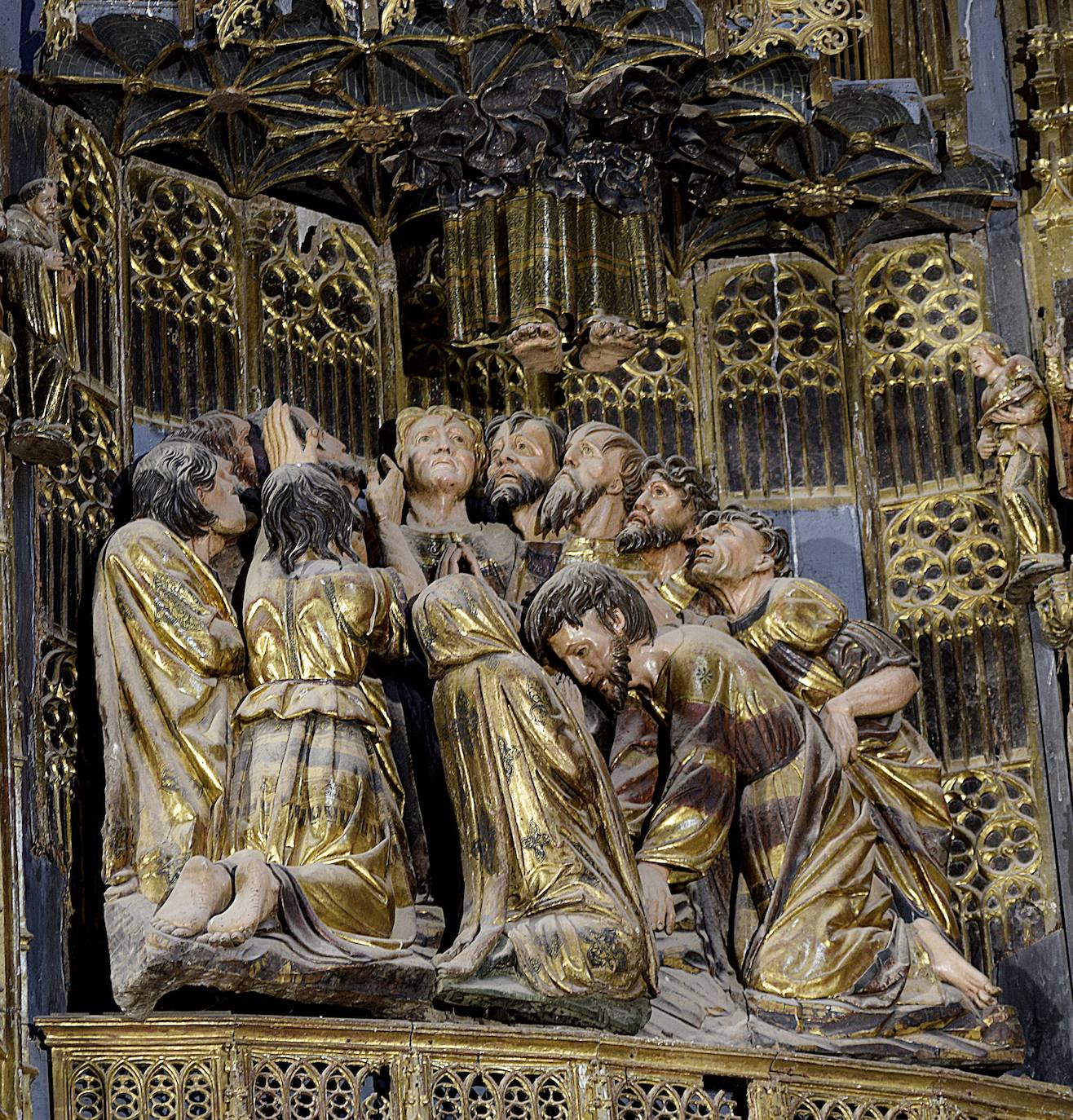 'La Ascensión del Señor', una obra atribuida a Juan de Valmaseda, de la primera mitad del siglo XVI, que saldrá de la parroquia de Santa Columba de Villamediana. 