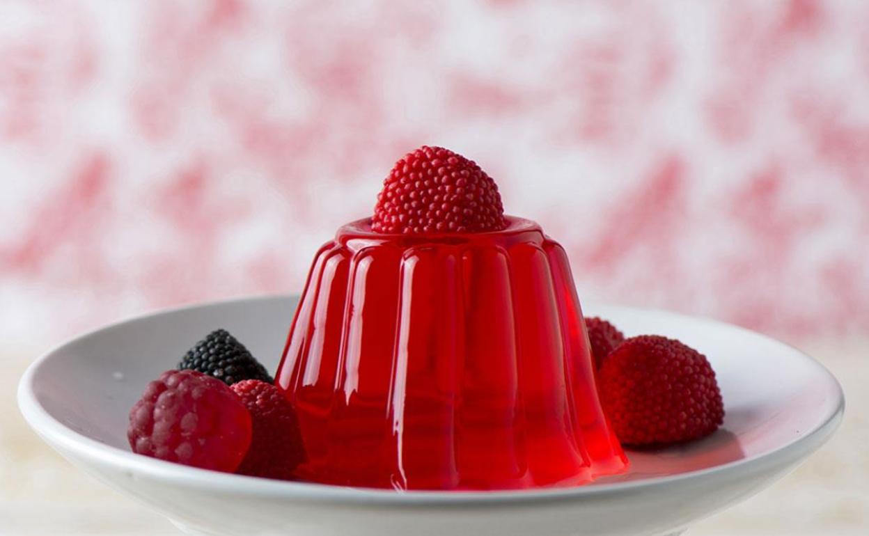 Gelatina de frutos rojos