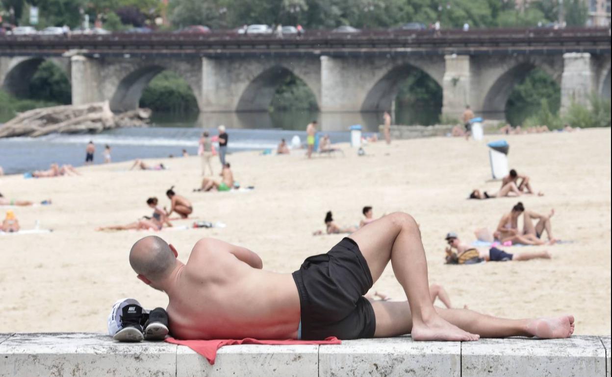 Playa de las Moreras de Valladolid. 