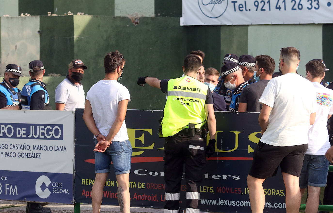 Altercados al final del partido entre Unami y Ciudad Rodrigo 