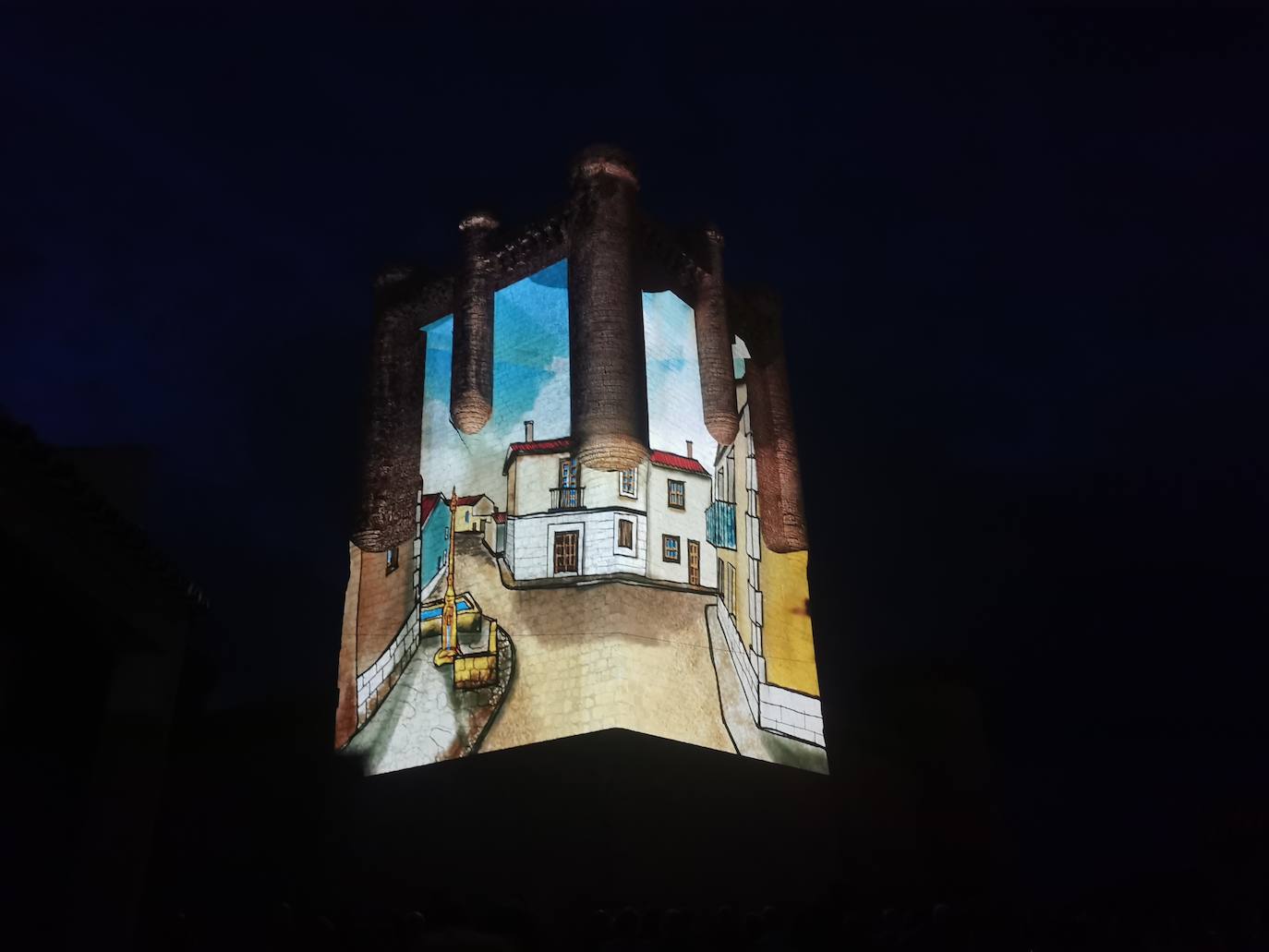 Fotos: Un videomapping recuerda en Torrelobatón la victoria de los comuneros en la localidad en 1521