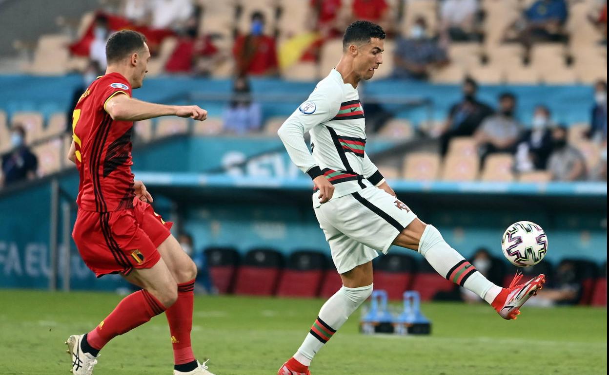 Cristiano Ronaldo, en el partido en el que Portugal fue eliminada.