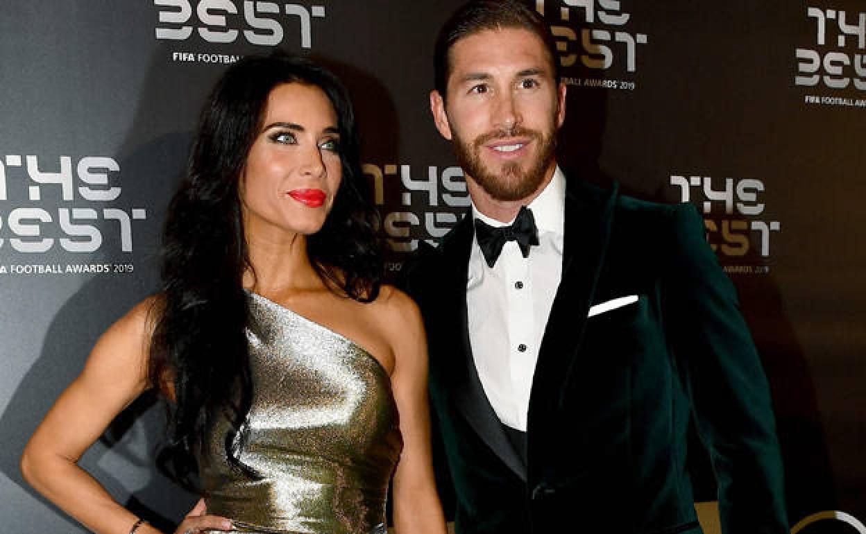 Sergio Ramos con su mujer Pilar Rubio. 