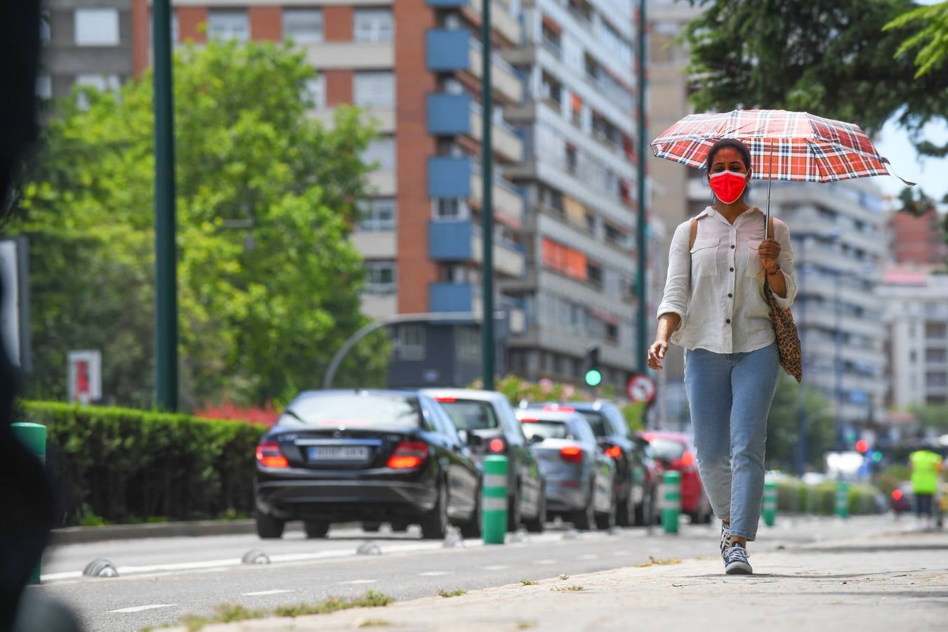 Fotos: Altas temperaturas en Valladolid en el primer día de julio