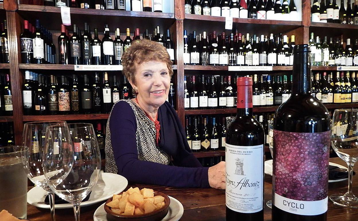 La bodeguera Pilar Pérez Albéniz. 