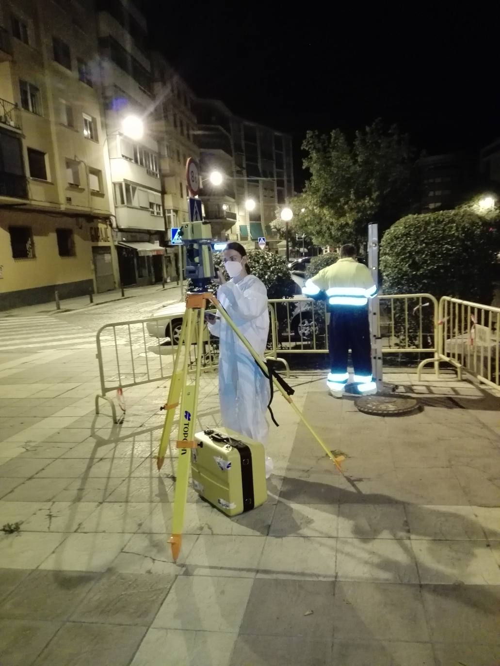 Fotografías de la inspección en la bóveda del Clamores.