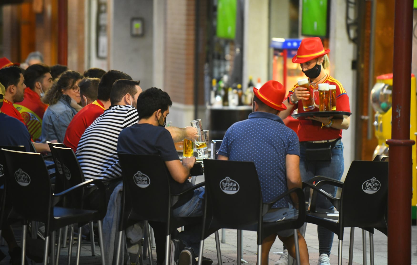 Fotos: Ambiente en Valladolid durante el Italia - España