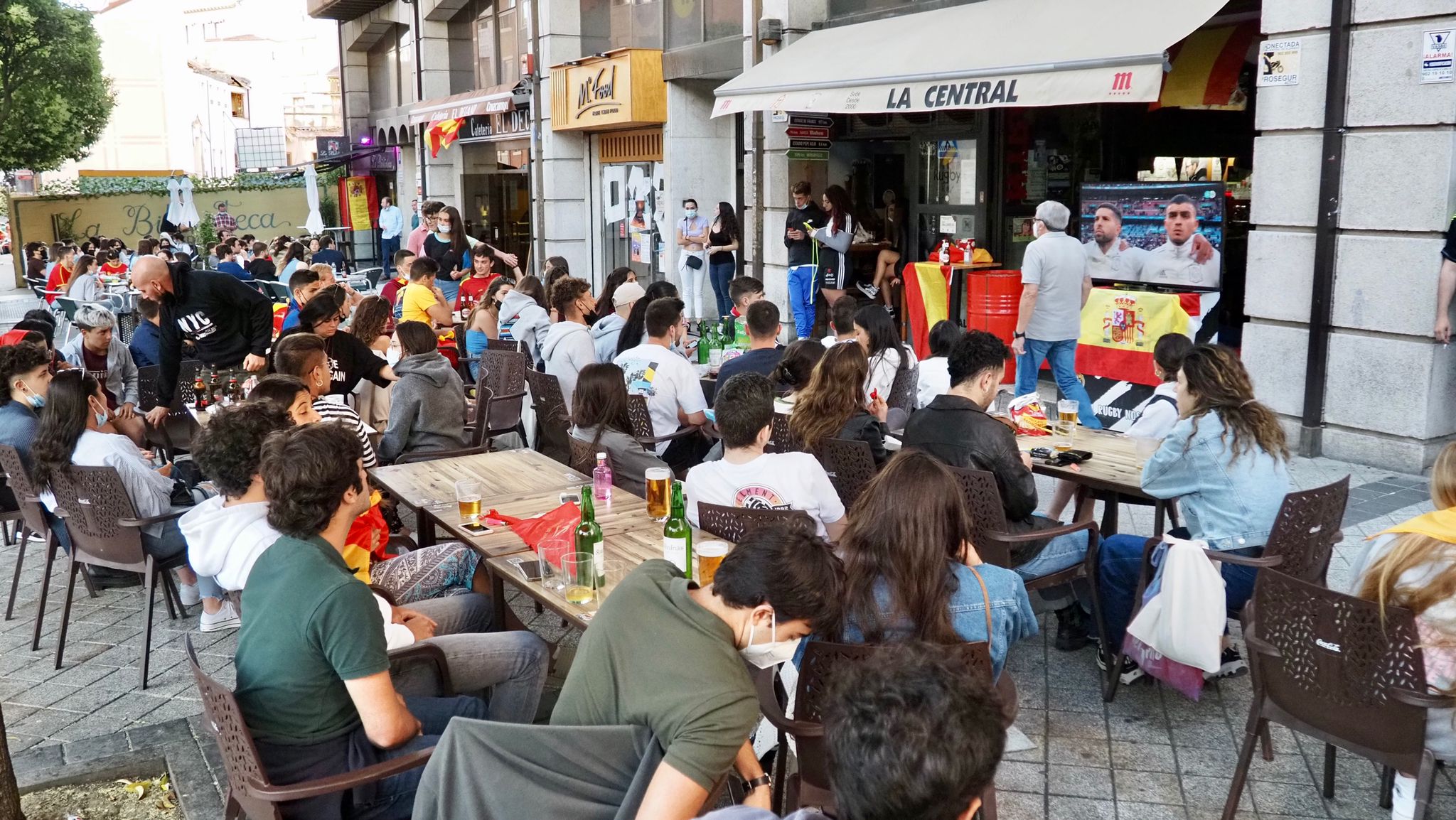 Fotos: Ambiente en Valladolid durante el Italia - España