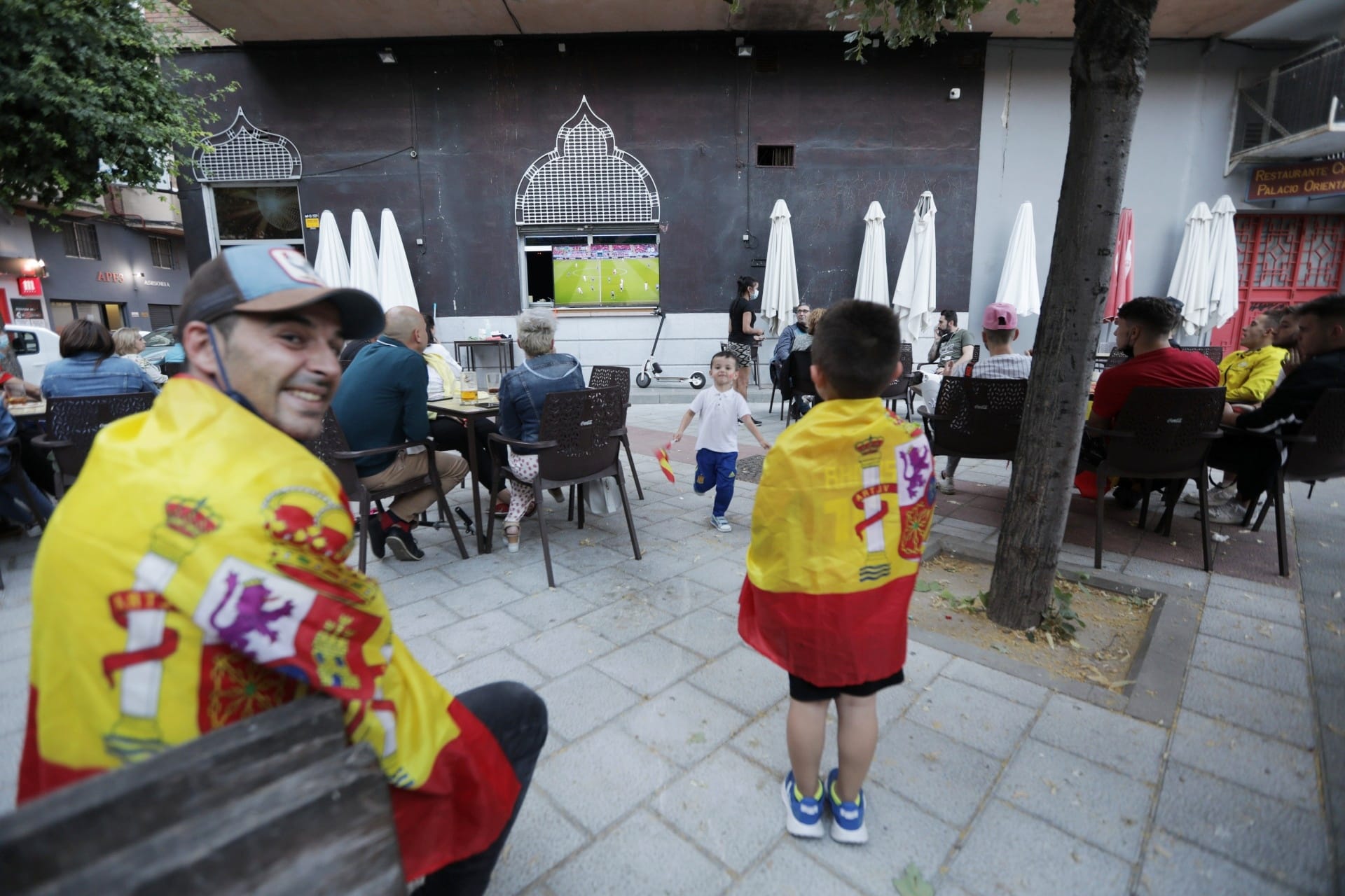 Fotos: Ambiente en Valladolid durante el Italia - España