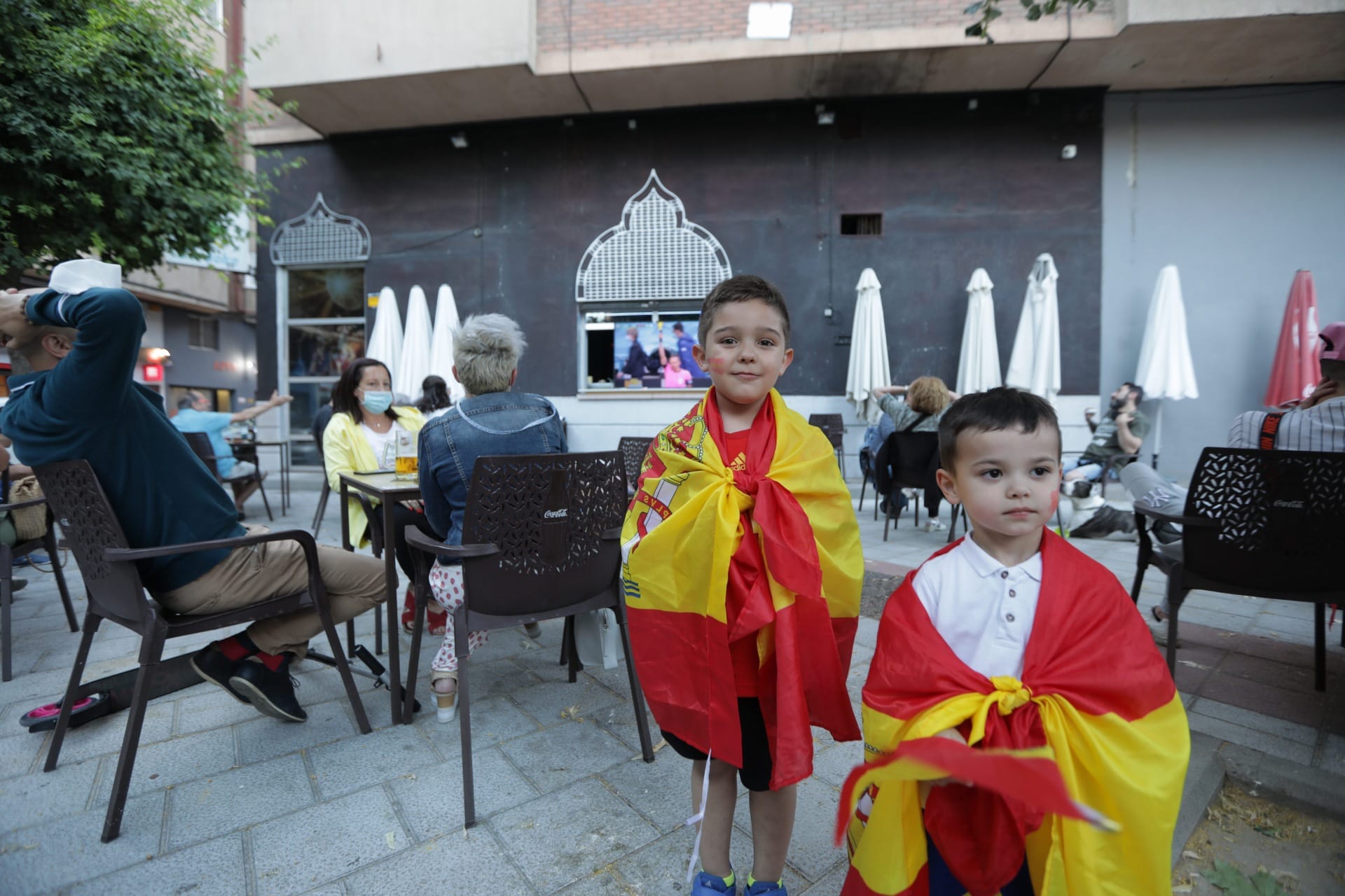 Fotos: Ambiente en Valladolid durante el Italia - España