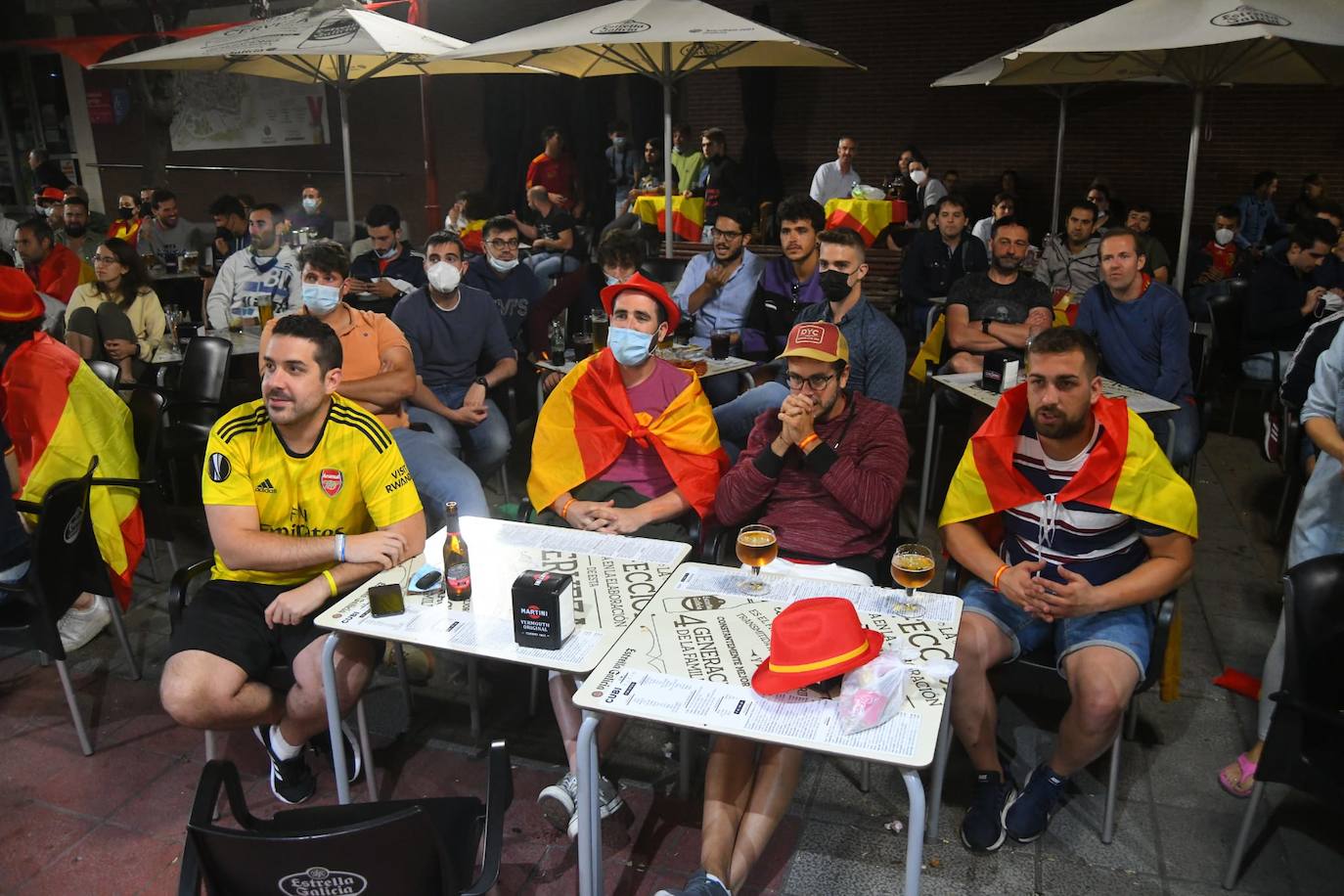 Fotos: Ambiente en Valladolid durante el Italia - España