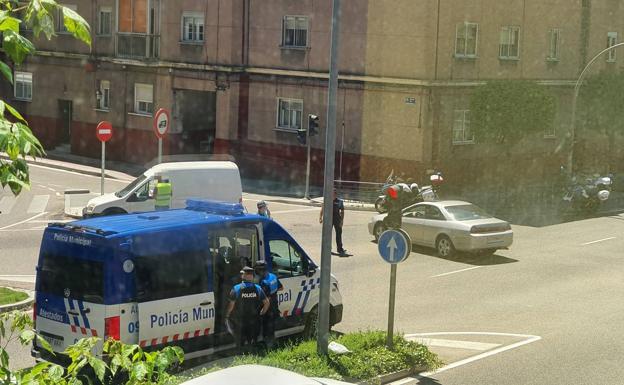 Accidente en la Avenida de Burgos. 