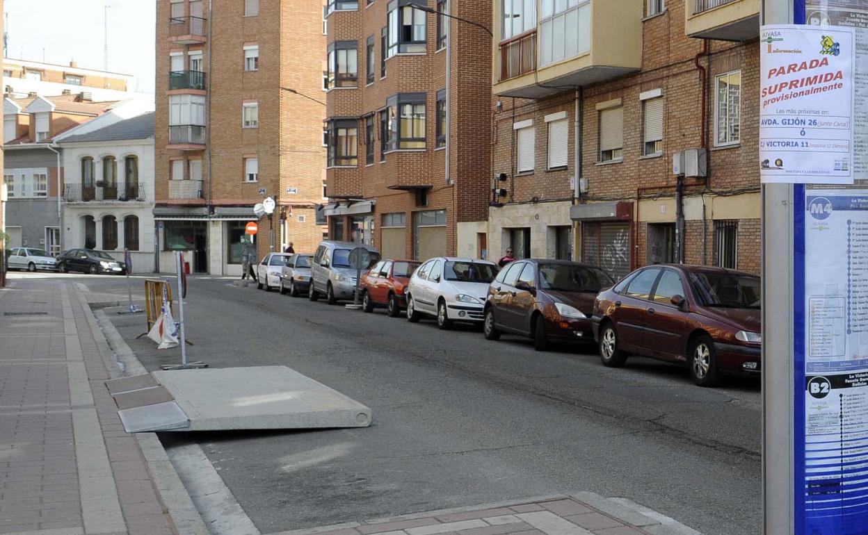 Calle Júpiter, en el barrio de la Victoria.