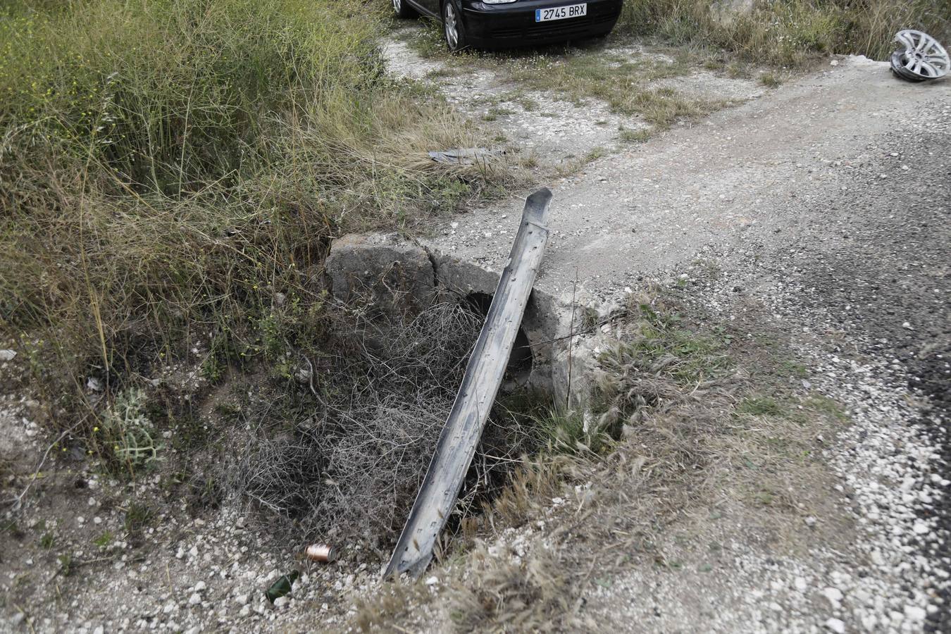 Fotos: Heridos una mujer y su hijo en un accidente en la carretera entre Peñafiel y Cuéllar