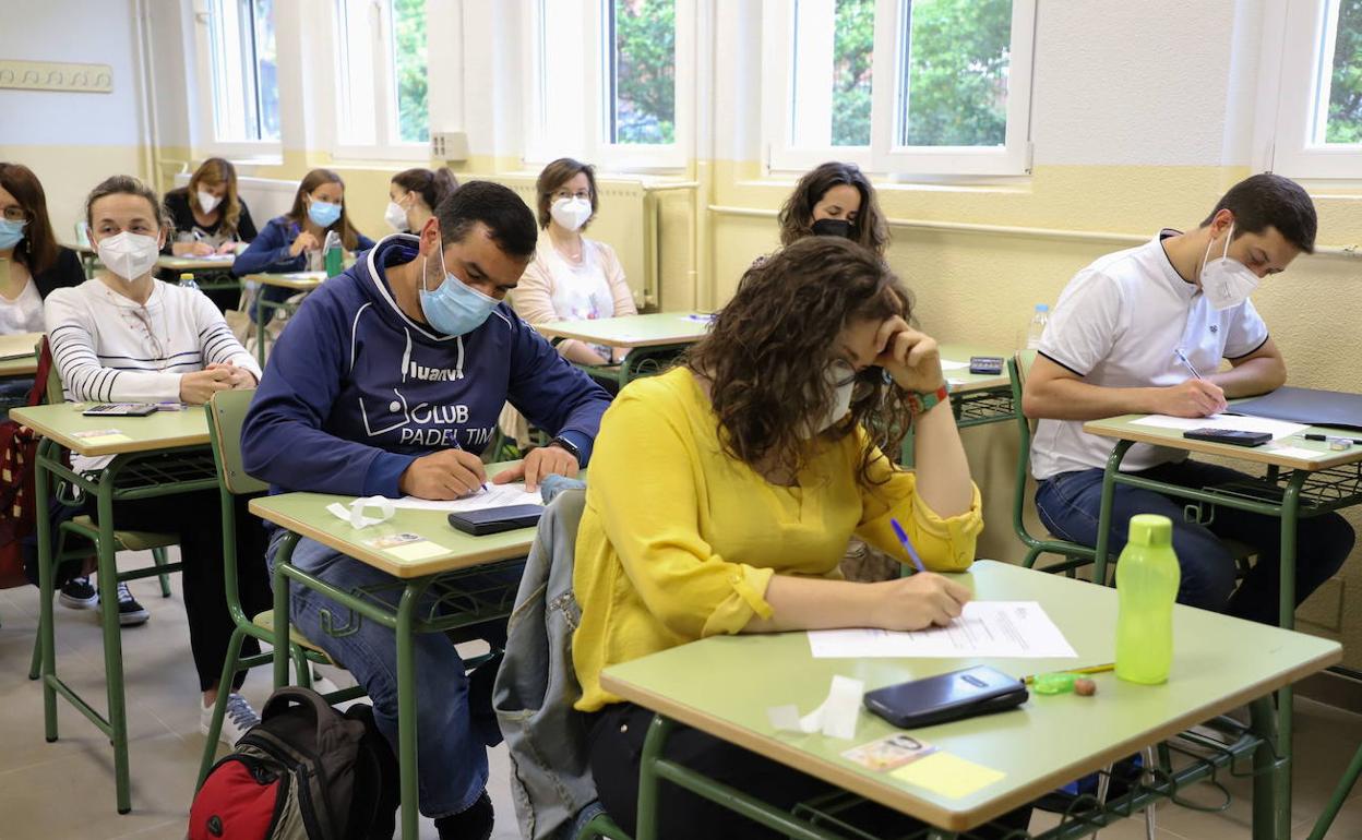 Aspirantes a plazas de profesorado el pasado 19 de junio.