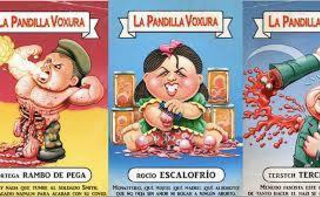 Viñetas de dirigentes de Vox aparecidas en la revista 'El Jueves'.