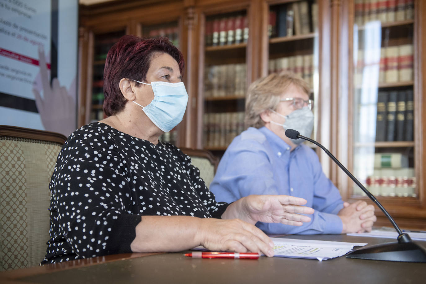 Clara Luquero y Jesús García Zamora, durante su comparecencia de este jueves.
