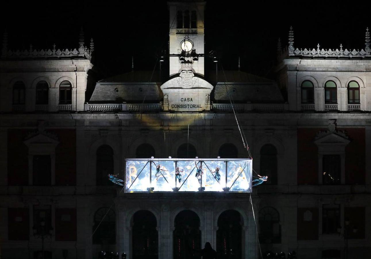 Sacude, Danza Vertical, en la Plaza Mayor