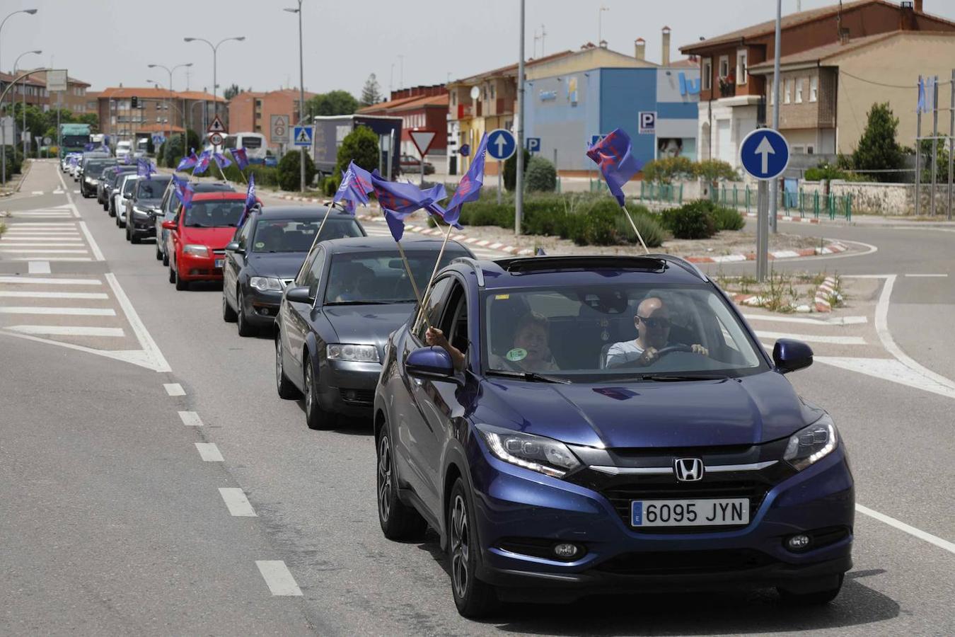 Concentración en Peñafiel reivindicando la Autovía del Duero