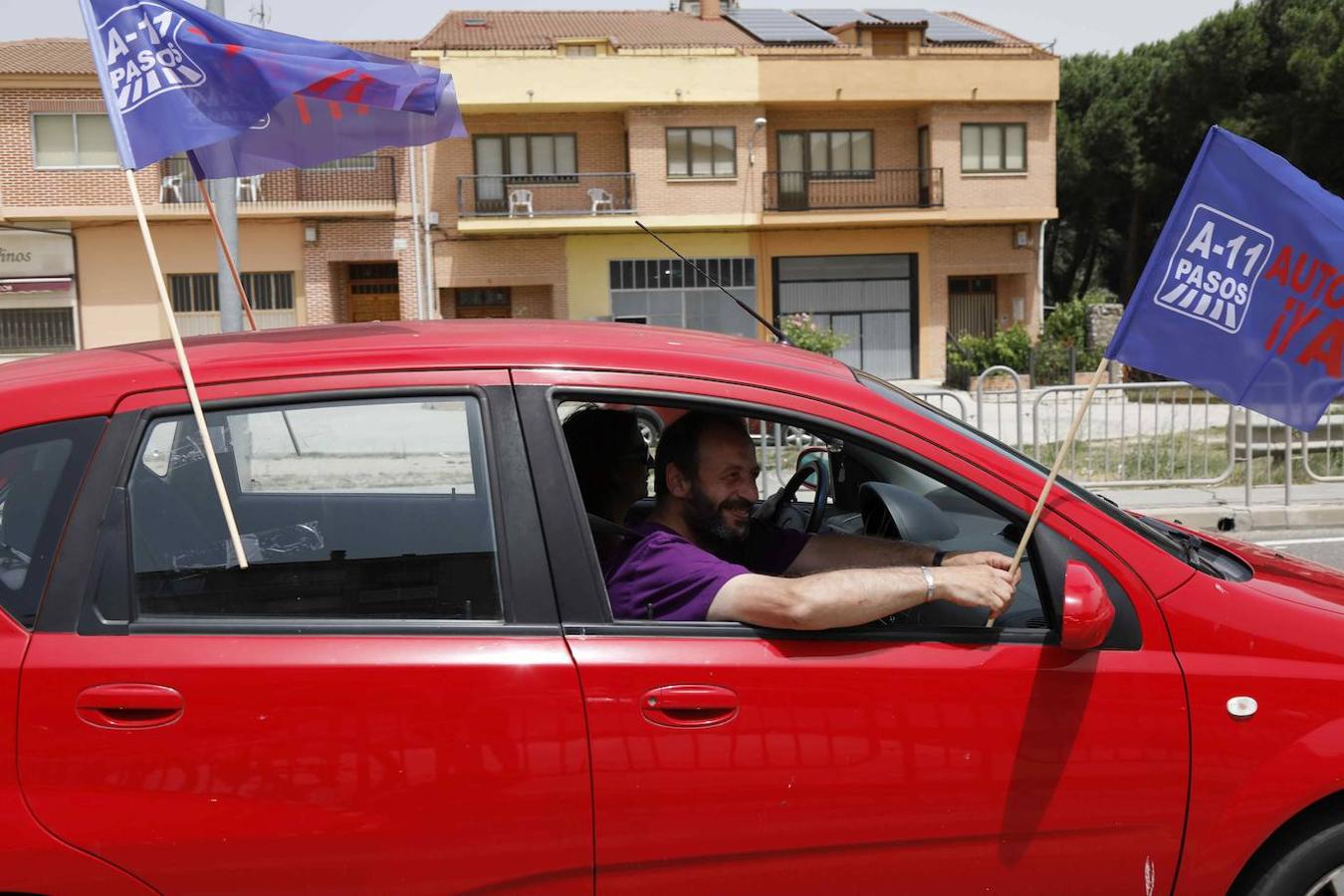 Concentración en Peñafiel reivindicando la Autovía del Duero