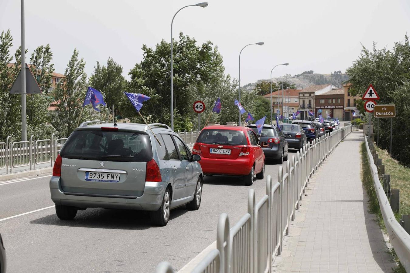 Concentración en Peñafiel reivindicando la Autovía del Duero